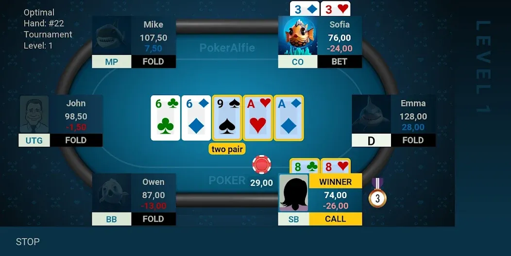 Offline Poker AI - PokerAlfie (Оффлайн Покер ИИ)  [МОД Все открыто] Screenshot 5