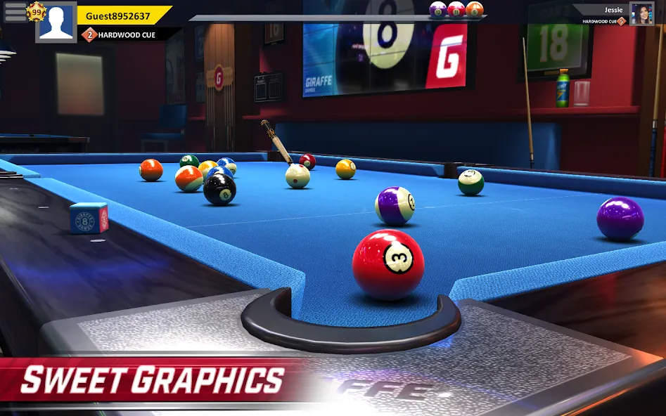 Pool Stars - 3D Online Multipl (Пул Старс)  [МОД Mega Pack] Screenshot 1