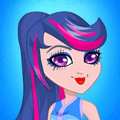 Скачать взломанную Pony College Student Dress Up (Пони Студент Колледжа Одеваются)  [МОД Меню] - последняя версия apk на Андроид