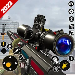 Скачать взлом Sniper Gun Shooting game (ИГИ Снайпер Оружие Стрелялки Игры)  [МОД Бесконечные монеты] - полная версия apk на Андроид