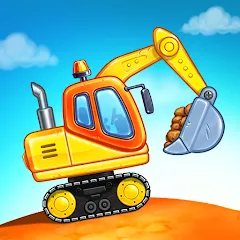 Взлом Kids truck games Build a house  [МОД Все открыто] - последняя версия apk на Андроид