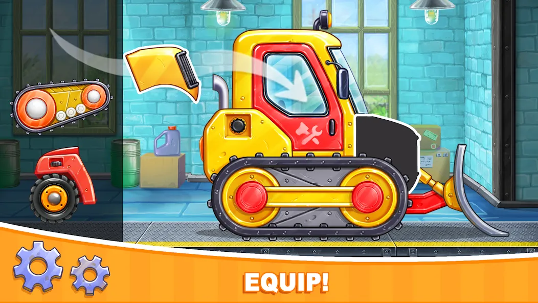 Car games Bulldozer for kids 5  [МОД Unlimited Money] Screenshot 1