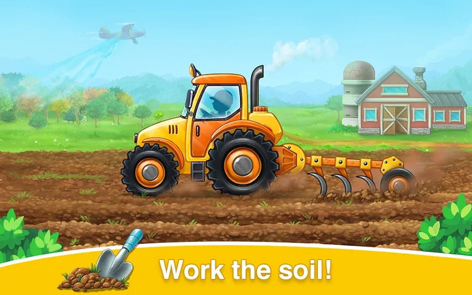 Farm land & Harvest Kids Games  [МОД Меню] Screenshot 2