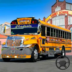 Скачать взломанную School Bus Transport Simulator (Школьный Автобусный Транспортный Симулятор)  [МОД Unlimited Money] - стабильная версия apk на Андроид