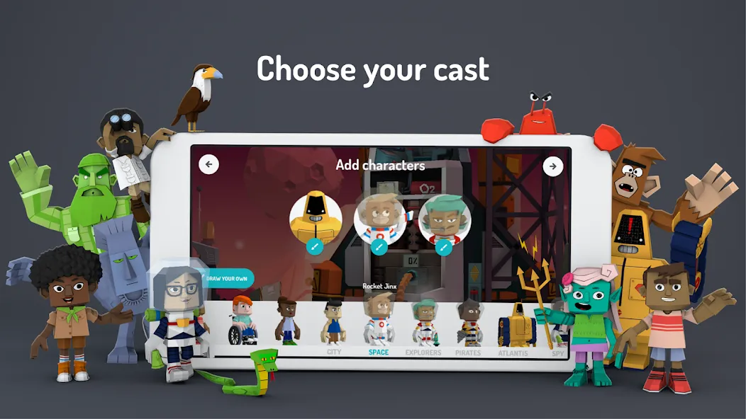 Toontastic 3D (Тунтастик 3D)  [МОД Mega Pack] Screenshot 2