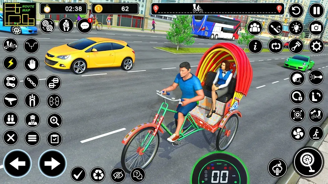 BMX Cycle Games 3D Cycle Race (игры на велосипеде 3D гонка)  [МОД Много денег] Screenshot 3