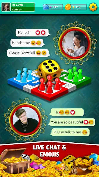 Multiplayer Dice Ludo Games (Мультиплеер Дайс Лудо Игры)  [МОД Unlimited Money] Screenshot 2