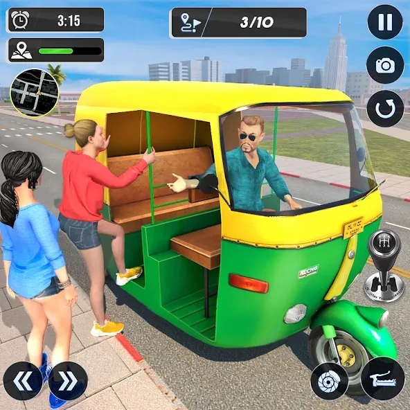 Tuk Tuk Auto Driving Games 3D  [МОД Много денег] Screenshot 1