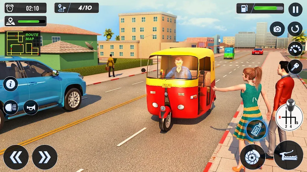 Tuk Tuk Auto Driving Games 3D  [МОД Много денег] Screenshot 3