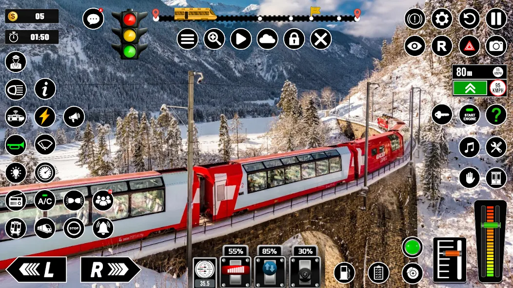 Railway Train Simulator Games  [МОД Бесконечные монеты] Screenshot 5