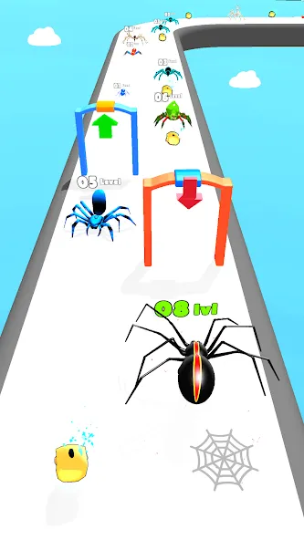 Insect Run - Spider Evolution (Инсект Эволюшн Ран)  [МОД Unlimited Money] Screenshot 1