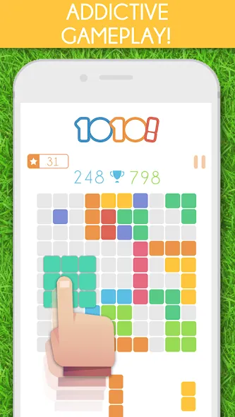 1010! Block Puzzle Game  [МОД Бесконечные деньги] Screenshot 1