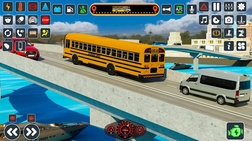 School Bus 3d : City Bus Games (Школьный автобус симулятор игры на автобусе)  [МОД Menu] Screenshot 4