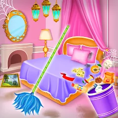 Скачать взлом Princess house cleaning advent  [МОД Все открыто] - последняя версия apk на Андроид