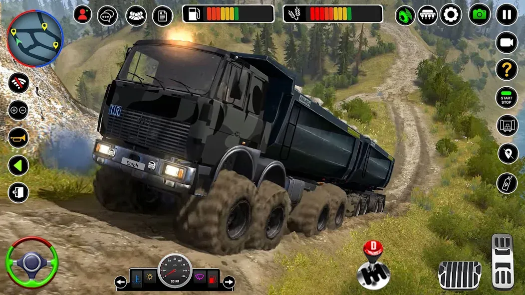 Offroad Mud Truck Simulator 3D  [МОД Бесконечные монеты] Screenshot 1