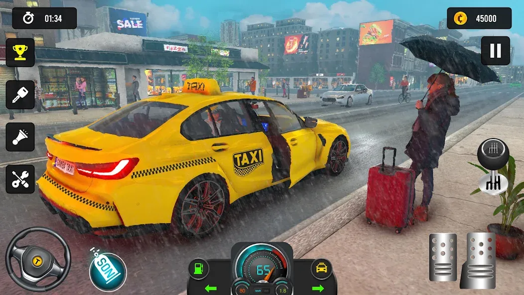 Taxi Simulator 3d Taxi Driver  [МОД Много денег] Screenshot 2