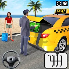 Скачать взломанную Taxi Simulator 3d Taxi Driver  [МОД Много денег] - последняя версия apk на Андроид