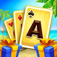 Взломанная Tiki Solitaire TriPeaks (Тики Солитер ТриПикс)  [МОД Бесконечные монеты] - полная версия apk на Андроид