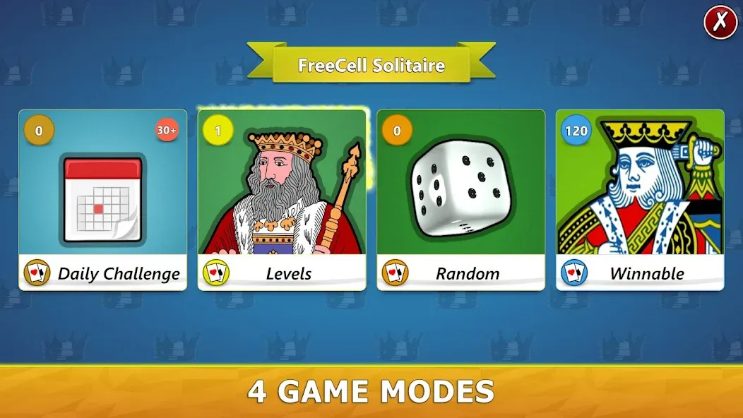 FreeCell Solitaire - Card Game  [МОД Unlocked] Screenshot 3