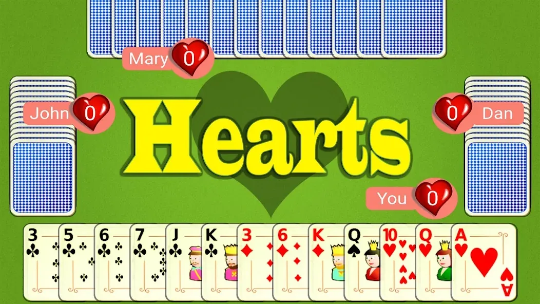 Hearts Mobile  [МОД Все открыто] Screenshot 1