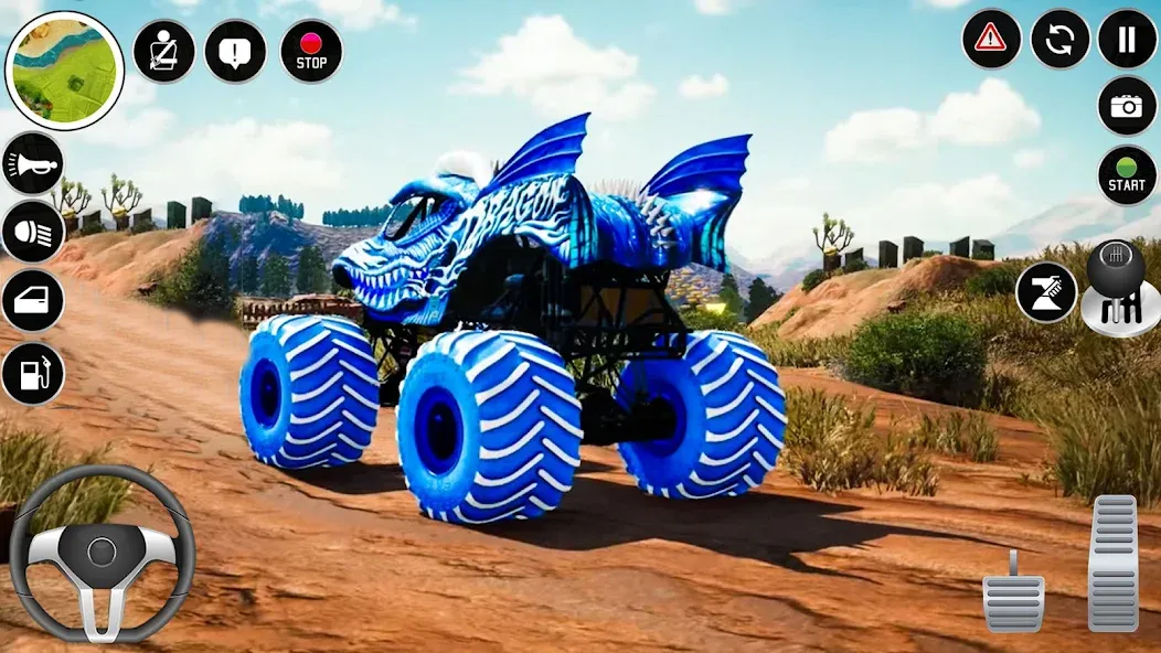 Extreme Monster Truck Game 3D (Монстр Трак Экстремальные Игры)  [МОД Бесконечные деньги] Screenshot 5