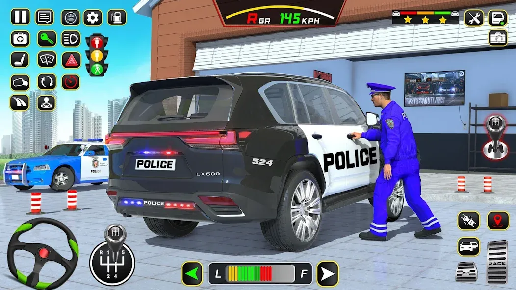 Police Car Driving School Game (Полицейская школа вождения автомобилей)  [МОД Mega Pack] Screenshot 2