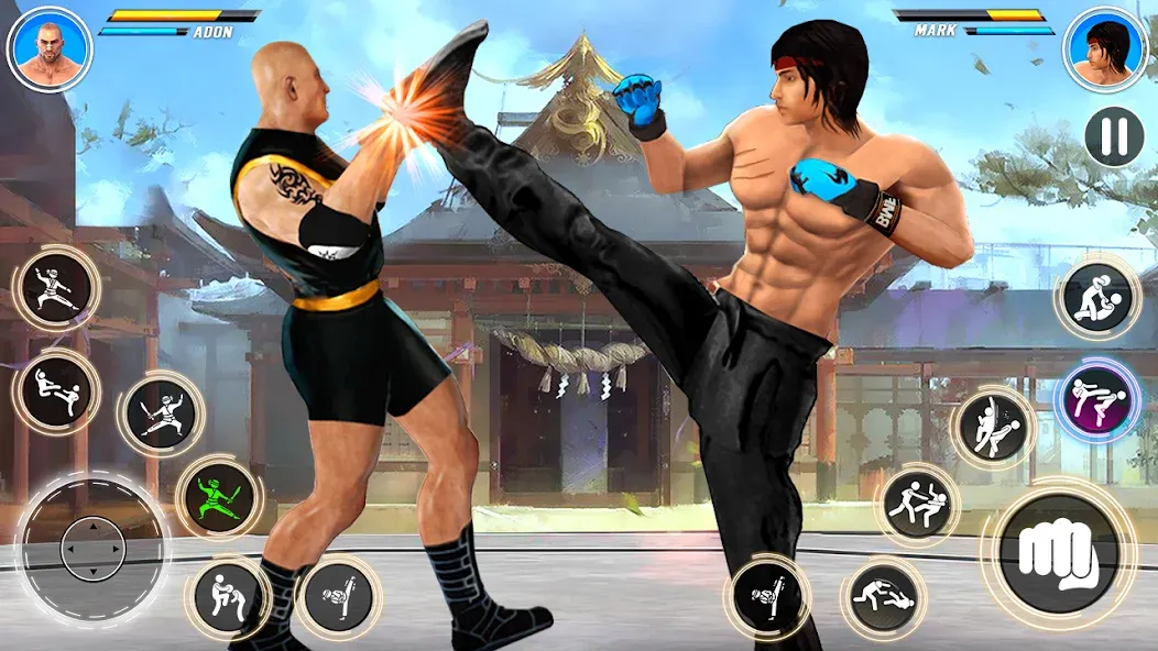 Kung Fu karate: Fighting Games  [МОД Много монет] Screenshot 3