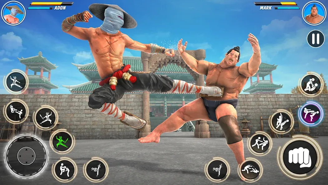 Kung Fu karate: Fighting Games  [МОД Много монет] Screenshot 4