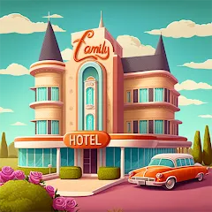 Взломанная Merge Hotel: Family Story Game (Мердж Отель)  [МОД Бесконечные монеты] - полная версия apk на Андроид