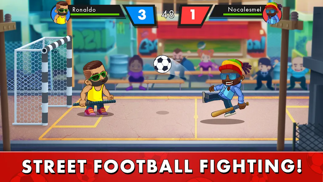 Street Soccer：Ultimate Fight  [МОД Много денег] Screenshot 1