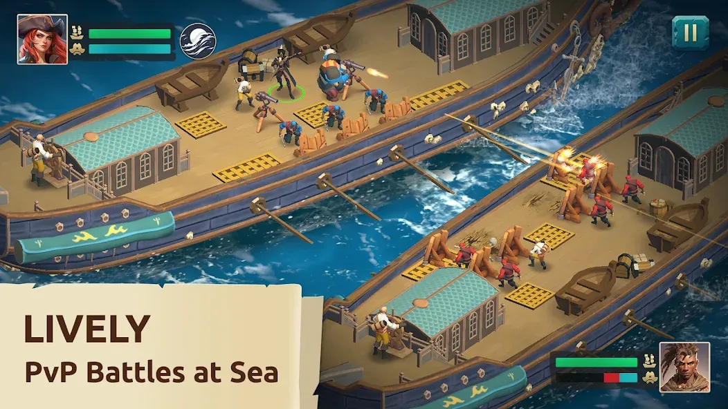 Pirate Ships・Build and Fight  [МОД Все открыто] Screenshot 1