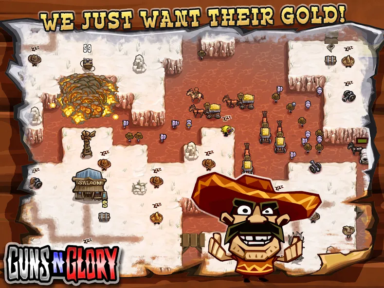 Guns'n'Glory  [МОД Много денег] Screenshot 3