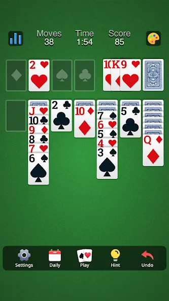 Classic Solitaire - Klondike (Солитер Клондайк Классик)  [МОД Unlocked] Screenshot 2