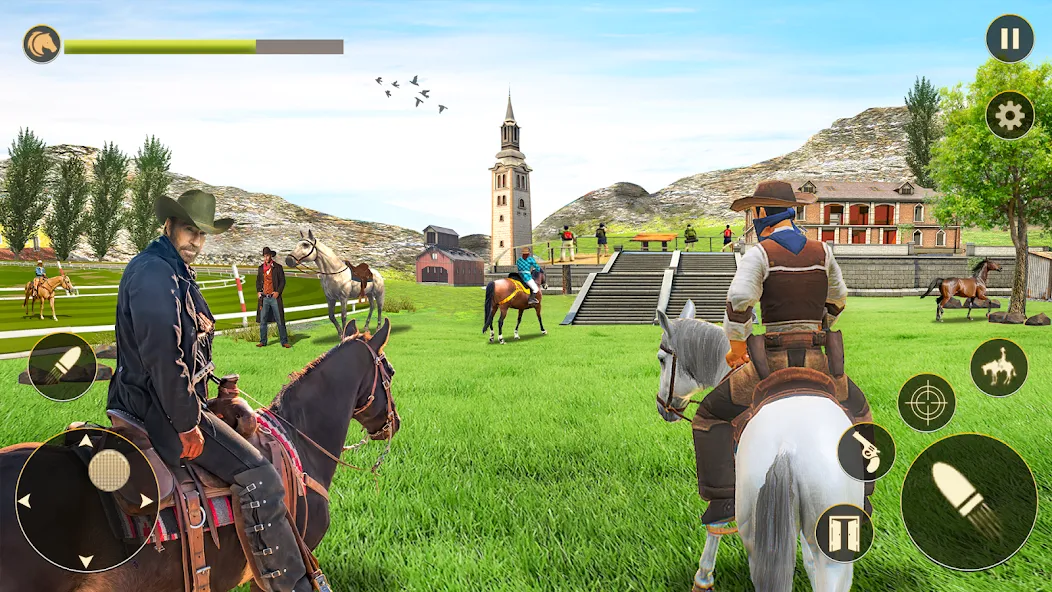 Horse Riding Rivals Horse Race (ХорсРайдинг Ривалс Лошадиные скачки)  [МОД Menu] Screenshot 1