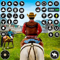 Скачать взломанную Horse Riding Rivals Horse Race (ХорсРайдинг Ривалс Лошадиные скачки)  [МОД Menu] - последняя версия apk на Андроид