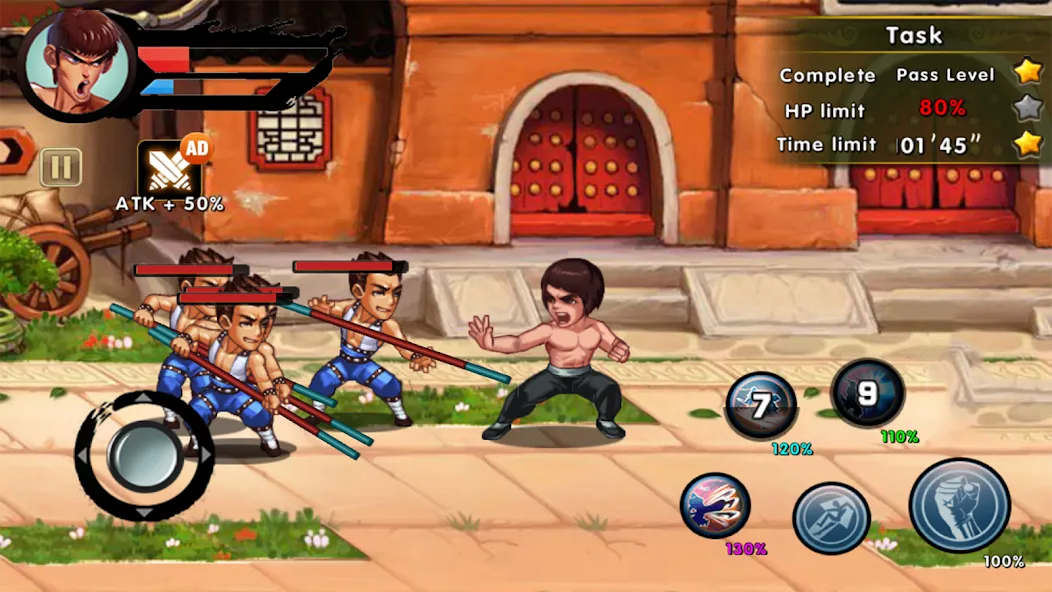 Kung Fu Attack: Final Fight (Кунгфу Атака)  [МОД Menu] Screenshot 2