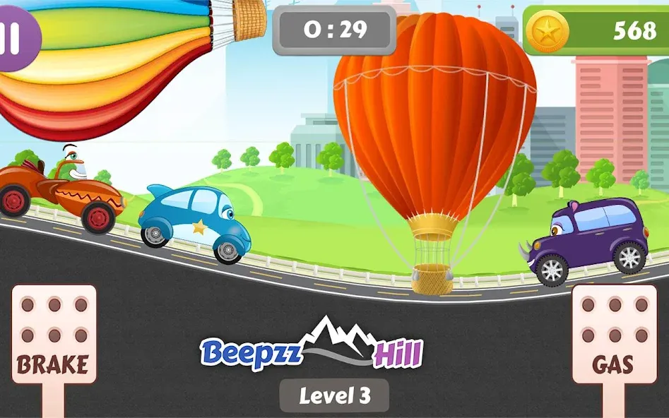 Car Racing game for toddlers  [МОД Много денег] Screenshot 2