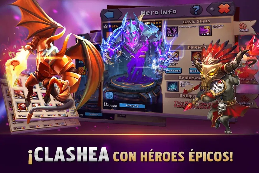 Clash of Lords 2: Español (Клэш оф Лордс 2)  [МОД Много денег] Screenshot 2