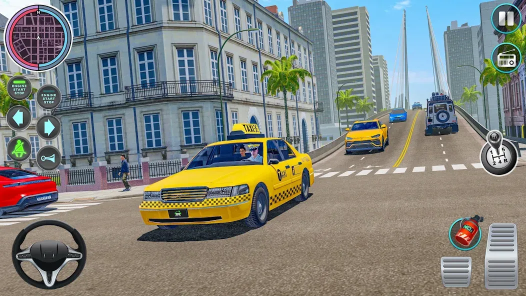 City Taxi Driving: Taxi Games  [МОД Много монет] Screenshot 4