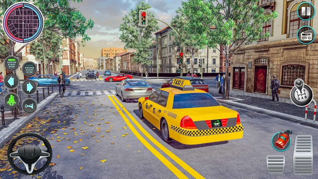 City Taxi Driving: Taxi Games  [МОД Много монет] Screenshot 5