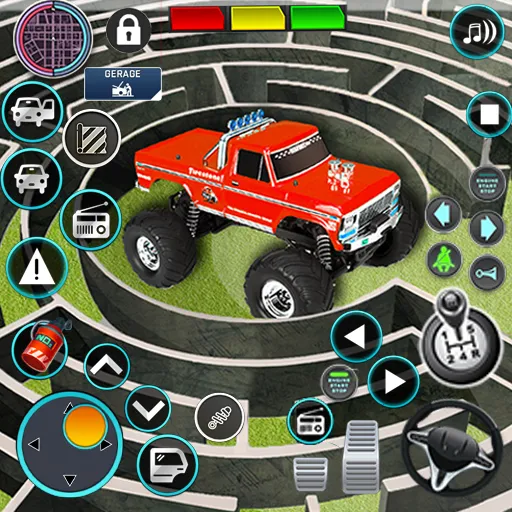 Monster Truck Maze Puzzle Game  [МОД Unlocked] Screenshot 1