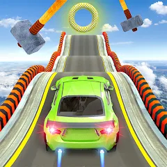 Взломанная Mega Ramp Car Stunts Race Game  [МОД Бесконечные деньги] - стабильная версия apk на Андроид