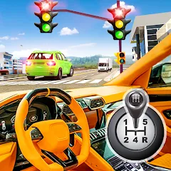 Взлом Modern Car Driving School Game  [МОД Бесконечные монеты] - полная версия apk на Андроид