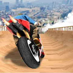 Взлом Mega Ramp Bike Stunts Games 3D  [МОД Бесконечные деньги] - последняя версия apk на Андроид