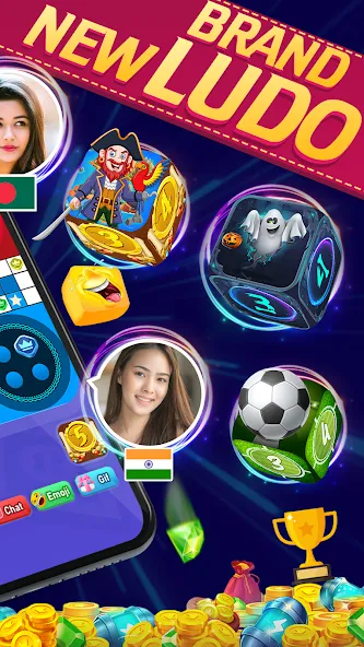 Online Ludo Game Multiplayer (Лудо Мастер Лудо Дайс Кинг)  [МОД Mega Pack] Screenshot 5