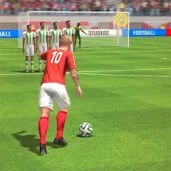 Скачать взломанную Strike Football Game FreeKick  [МОД Все открыто] - стабильная версия apk на Андроид