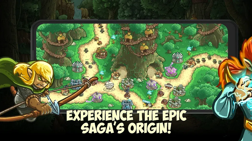 Kingdom Rush Origins TD (Кингдом Раш Ориджинс)  [МОД Много денег] Screenshot 1