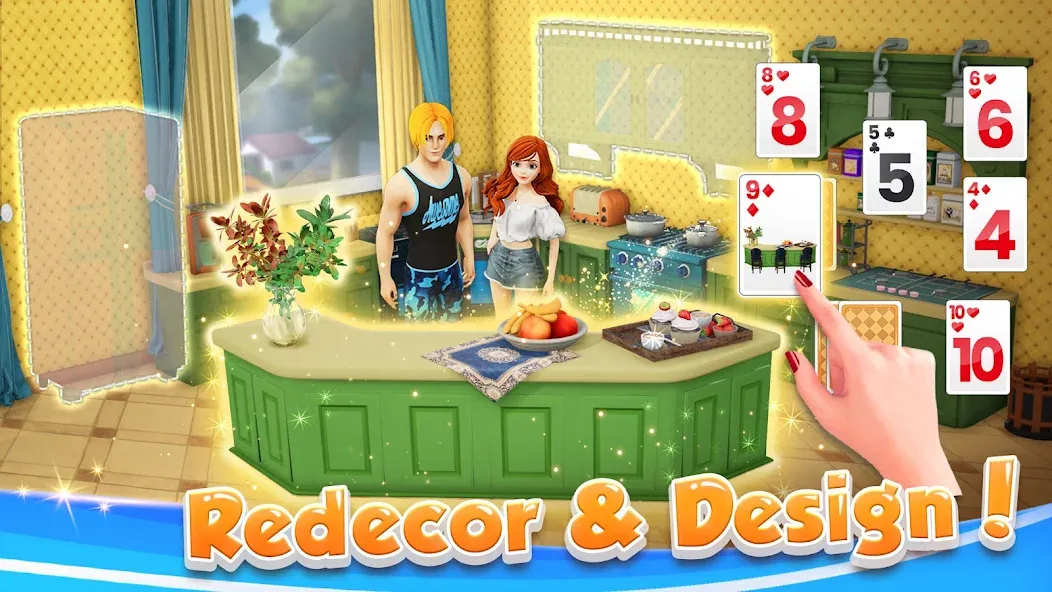 Solitaire Home Design (Солитер Хоум Дизайн)  [МОД Много монет] Screenshot 3