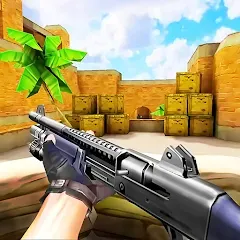 Скачать взломанную Gun Strike: FPS Shooter Game (Каунтер Атак)  [МОД Много монет] - полная версия apk на Андроид