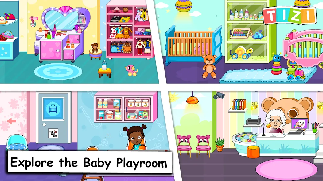 My Tizi Town Daycare Baby Game  [МОД Много денег] Screenshot 1